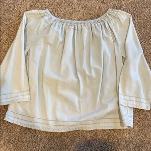 Tencel off the shoulder shirt